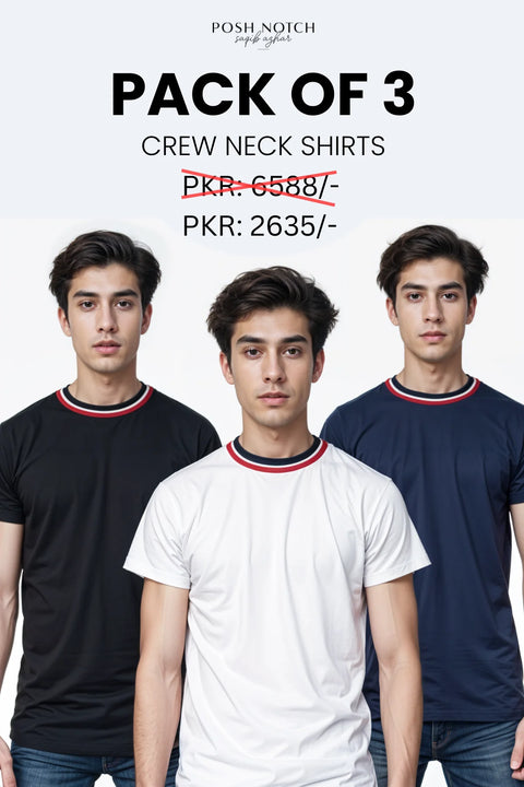 Crew Neck | Pack of 3