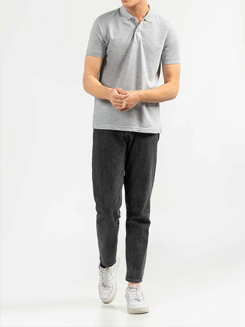 Grey Basic Polo