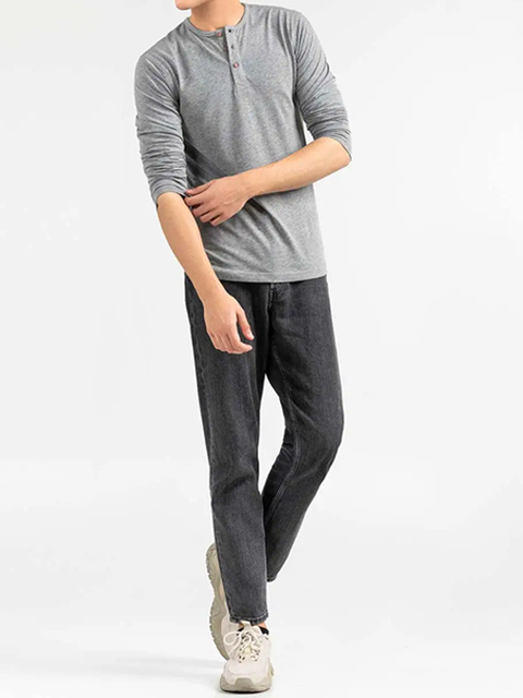 Grey Henley T-shirt