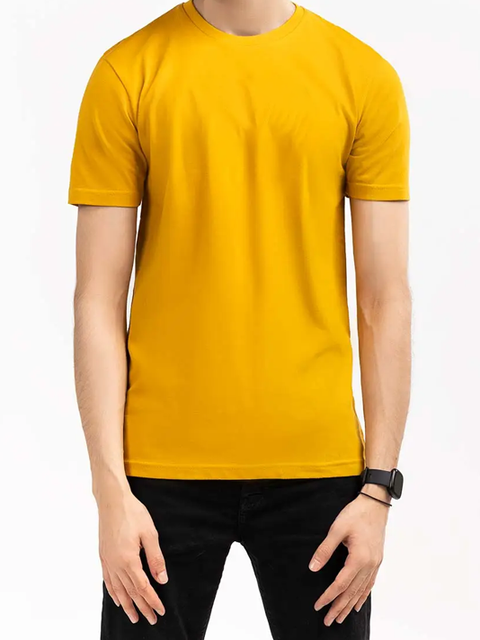 Yellow Crew Neck T-shirt