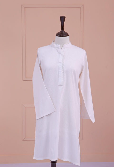 White Casual Kurta