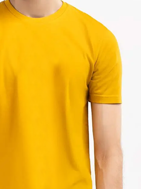 Yellow Crew Neck T-shirt