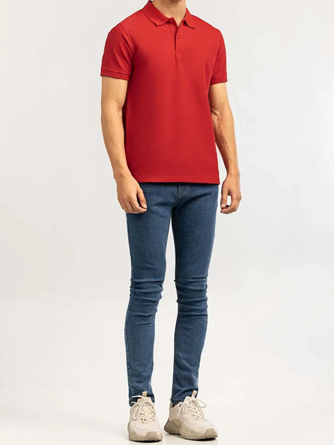 Red Basic Polo