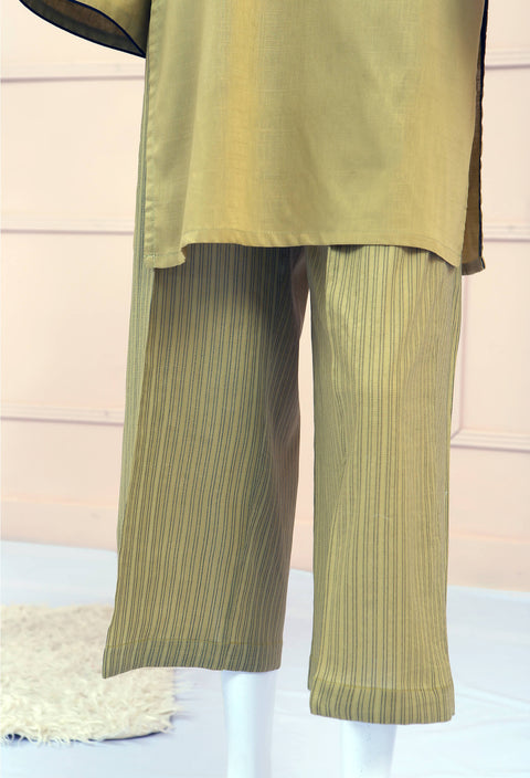 Olive Green Culottes Shirt 2Pc