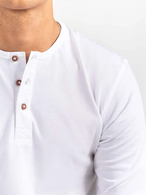 White Henley T-shirt