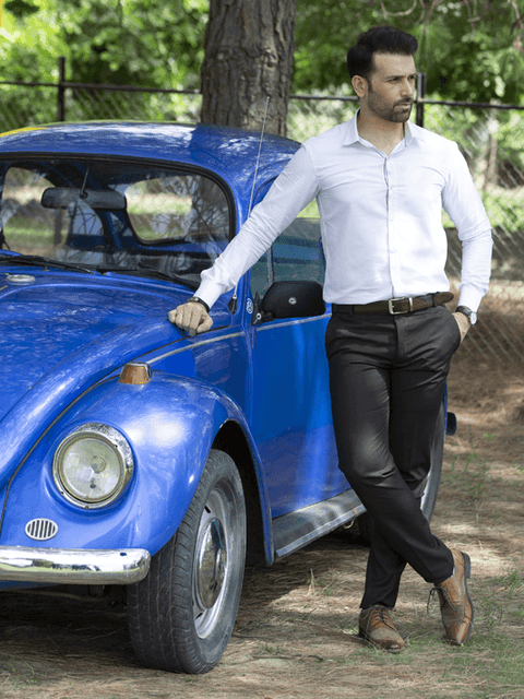 Formal Shirt Baby Pink - Posh Notch | Saqib Azhar