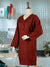 Solid Maroon Trousers Shirt 2Pc