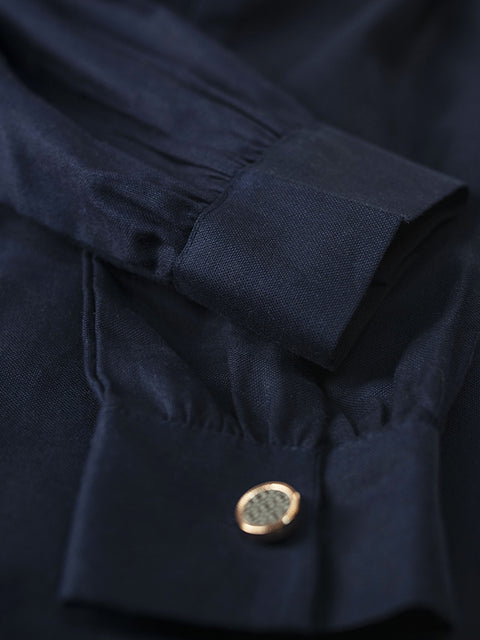 Solid Navy Blue Kurta