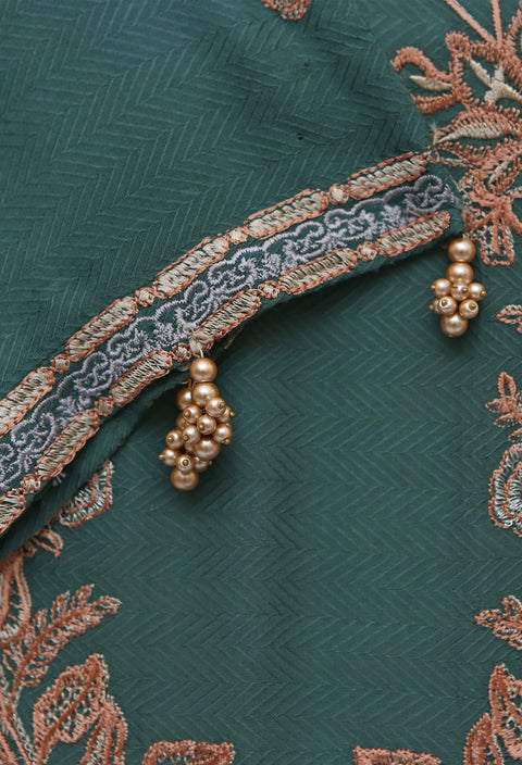 Green Festive Lawn Unstitched 2Pc