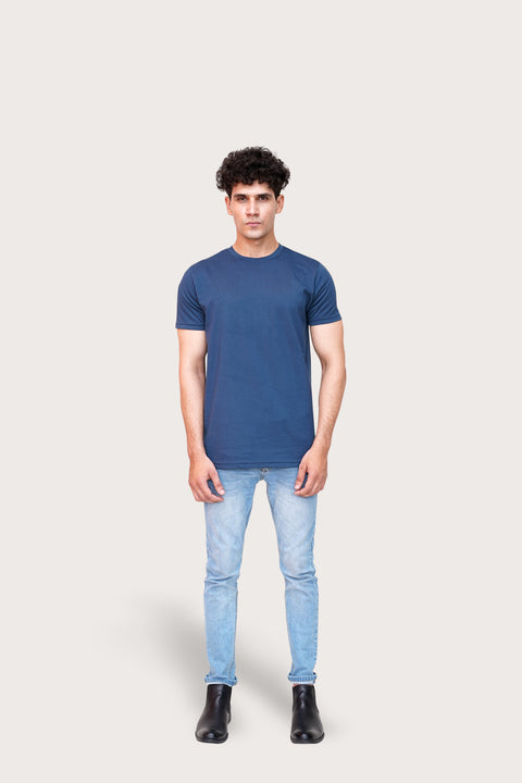 Dark Blue Basic T-shirt