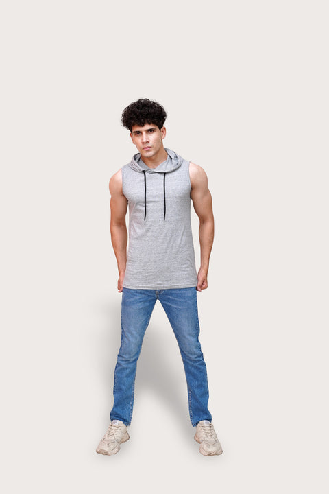 Grey Hooded T-shirt