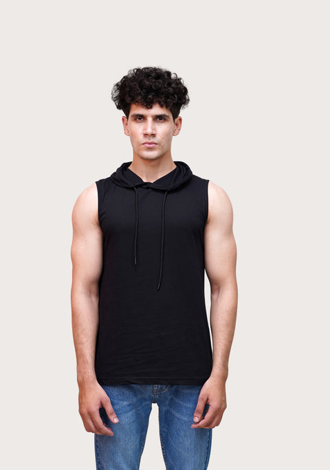 Black Hooded T-shirt