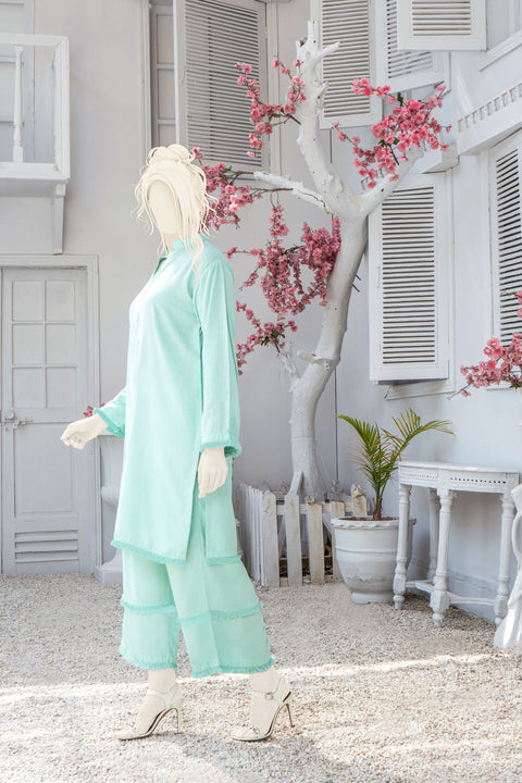 Ferozi Shirt and Culottes 2Pcs