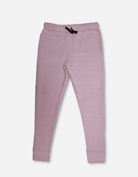 Men's Pink Basic Knitted Jogger Pants