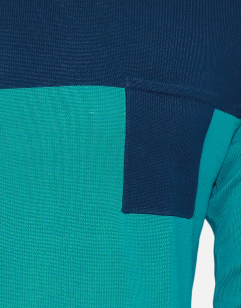 Men's Green & Blue Fashion Sweater