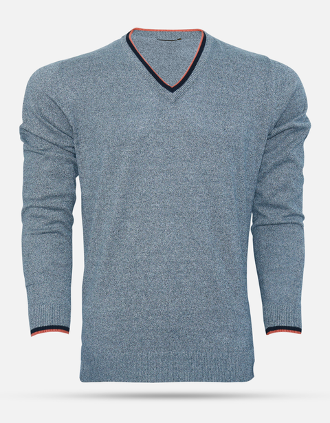 Men's grey Melange fashion sweater