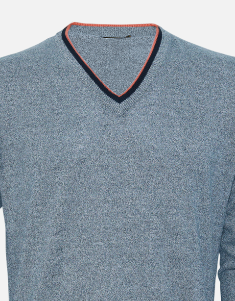 Men's grey Melange fashion sweater