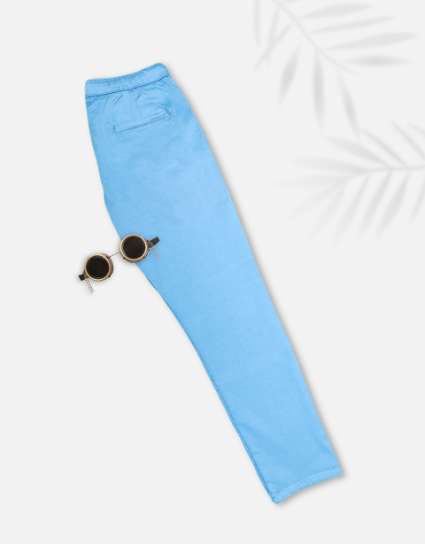 Men's Blue Basic Jogger Pants