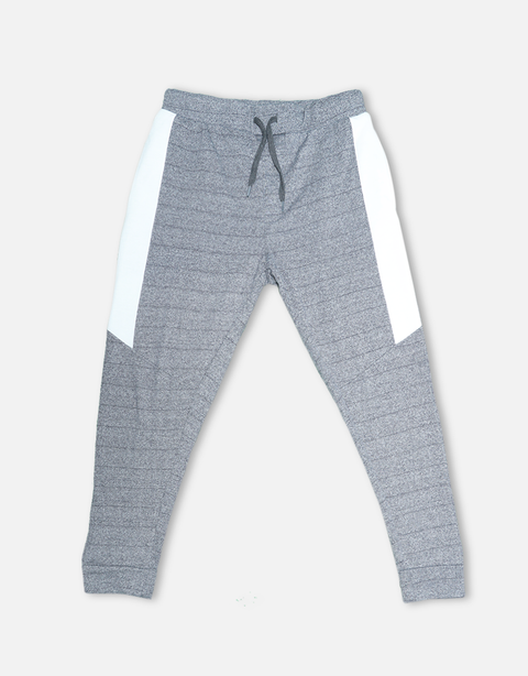 Grey Fashion Knitted Jogger Pants