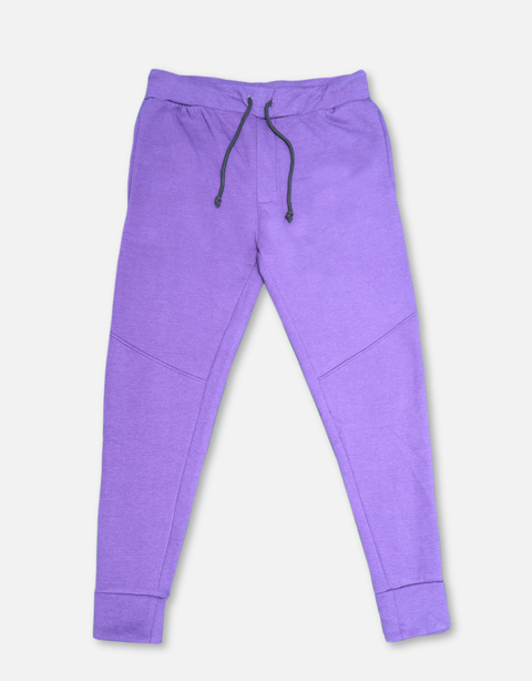 Men's Purple Basic Knitted Jogger Pants