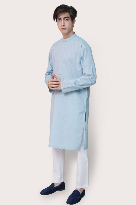 Sea Green Cotton Kurta