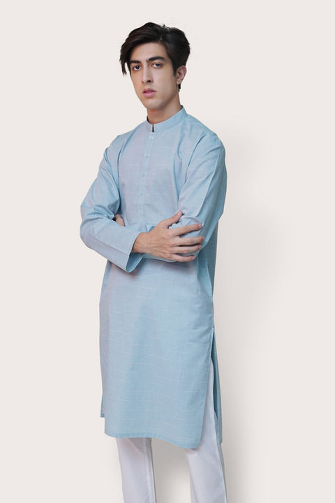 Sea Green Cotton Kurta