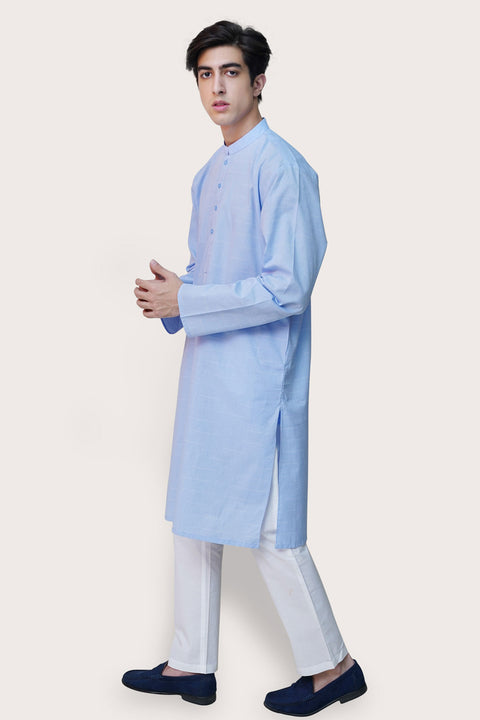 Sky Cotton Kurta