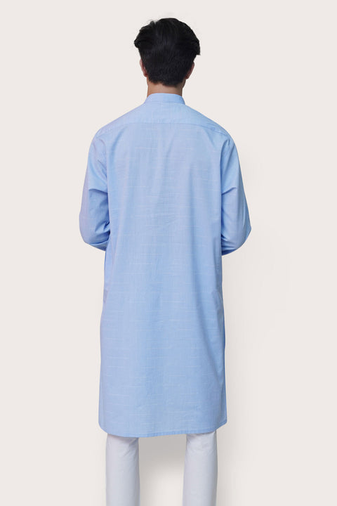 Sky Cotton Kurta