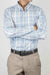 Sky Blue & White Checkered Casual Shirt