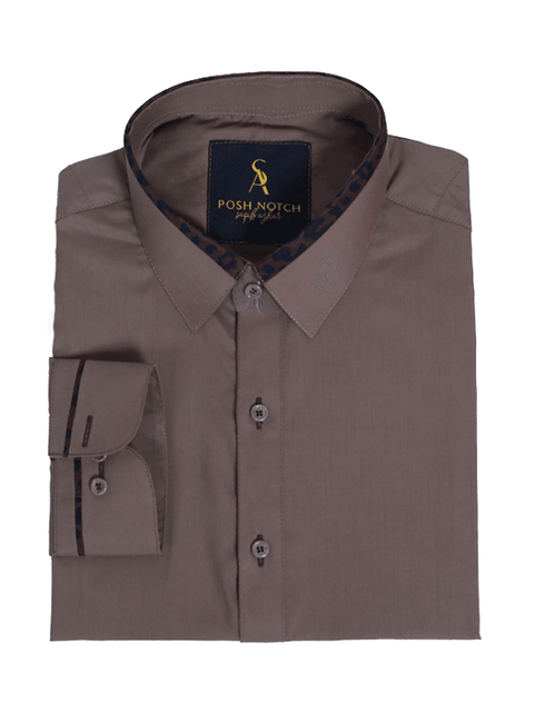 Kurta Shalwar Brown wash & wear Kurta Shalwar Posh Notch | Saqib Azhar 