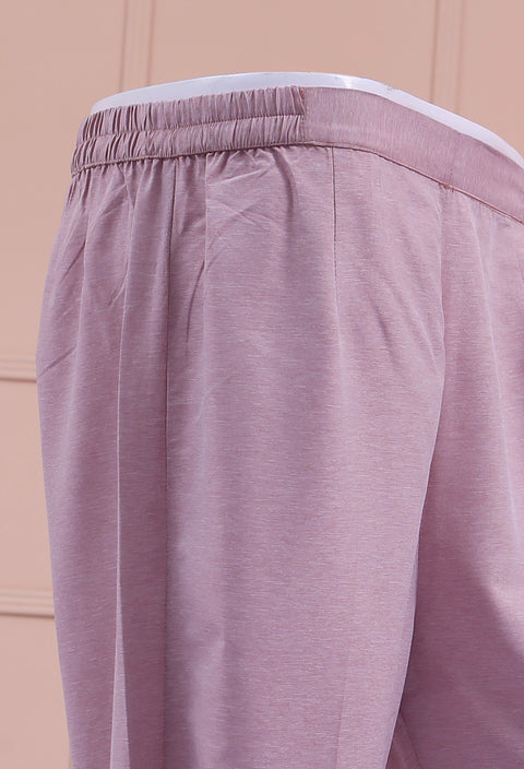 Tea Pink Straight Trousers