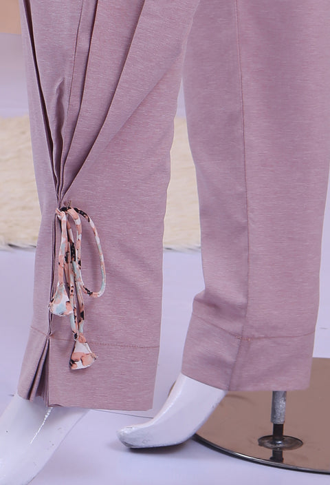 Tea Pink Straight Trousers