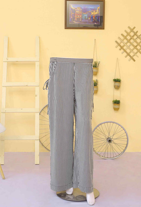 Black & White Striped Trousers