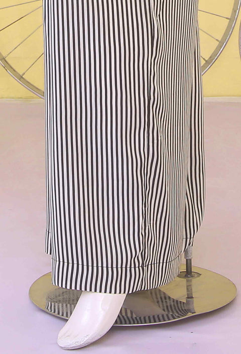 Black & White Striped Trousers